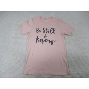 Not of This World Shirt Womens Small Pink‎ Be Still & Know Christian NOTW
